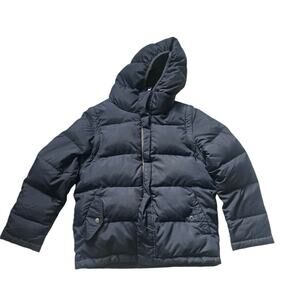 Gap Crewcuts Convertible Navy Blue Down Hooded Puffer Jacket- Size 10